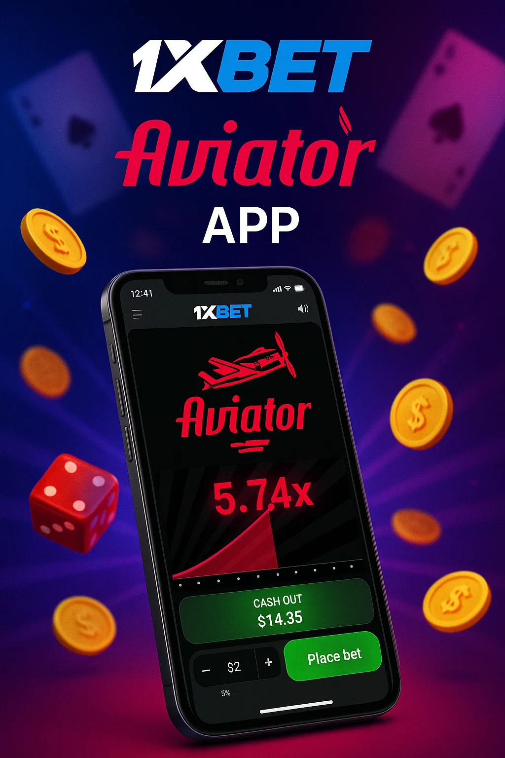 1xBet Aviator App on Mobile